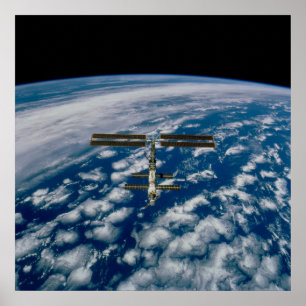 Ansicht der Internationalen Raumstation von Endeav Poster