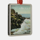 Ansicht der Kahlkopf-Klippe Silbernes Ornament (Rechts)