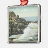 Ansicht der Kahlkopf-Klippe Silbernes Ornament (Links)