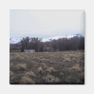 Ansicht der karminroten Berge Magnet