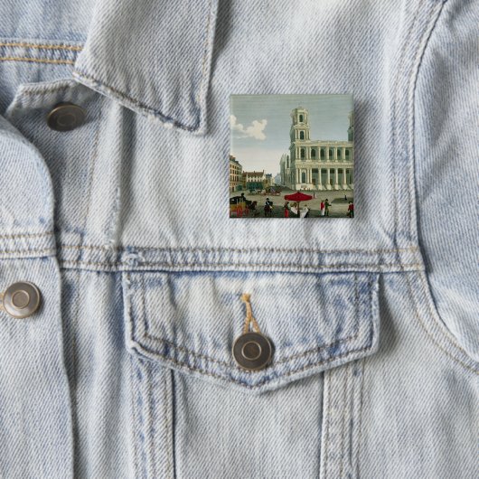 Ansicht der Kirche des Heiligen-Sulpice Button (Beispiel)