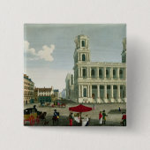 Ansicht der Kirche des Heiligen-Sulpice Button (Vorderseite)
