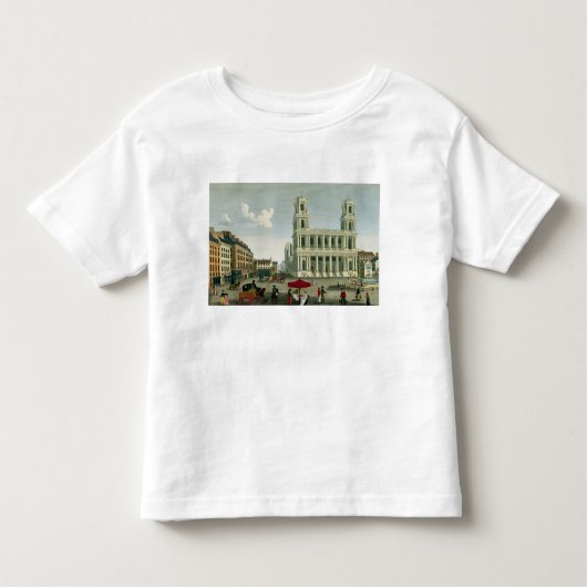 Ansicht der Kirche des Heiligen-Sulpice Kleinkind T-shirt (Vorderseite)