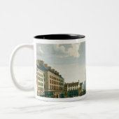 Ansicht der Kirche des Heiligen-Sulpice Zweifarbige Tasse (Links)