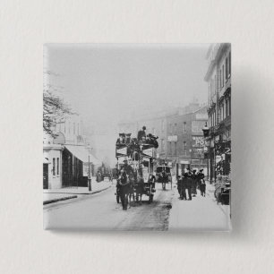 Ansicht der Kirchen-Straße, Kensington c.1906 Button
