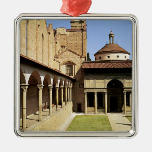 Ansicht der Klöster und der Pazzi Kapelle Ornament Aus Metall
