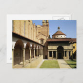 Ansicht der Klöster und der Pazzi Kapelle Postkarte (Vorne/Hinten)