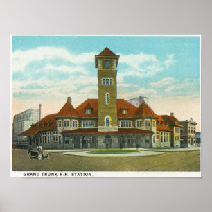 Ansicht der Kongress-Straße vom Fidelity Poster