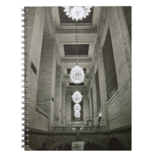 Ansicht der Lampen (b/w Foto) Notizblock