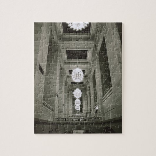 Ansicht der Lampen (b/w Foto) Puzzle (Vertikal)