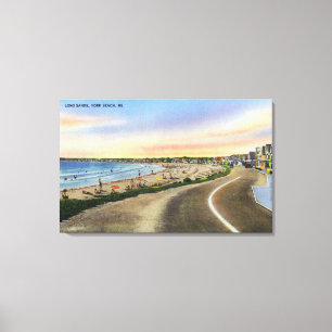 Ansicht der langen Sande an York-Strand Leinwanddruck