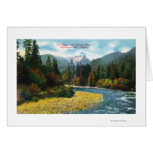 Ansicht der Löwen und des Capilano Flusses