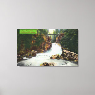 Ansicht der Lynn-Schlucht-Fälle Leinwanddruck