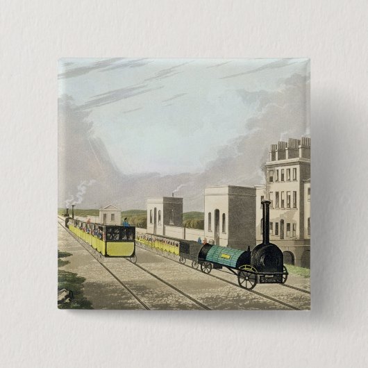 Ansicht der Manchester- und Liverpool-Eisenbahn, Button (Vorderseite)