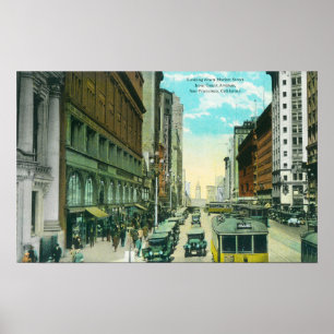 Ansicht der Market Street von der Grant Street Poster