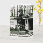 Ansicht der Mendelssohn Statue Karte (Gelbe Blume)