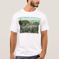 Ansicht der Mengen an Golden Gate Park im Dezember