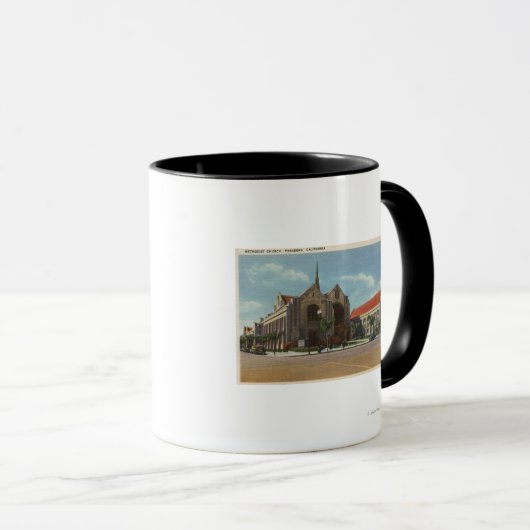 Ansicht der methodistischen Kirche Tasse (VorderseiteRechts)