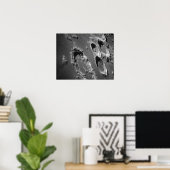 Ansicht der Mondfläche aus Apollo 8 Poster (Heimbüro)