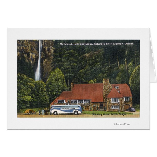 Ansicht der Multnomah Falls Lodge (Vorderseite (Horizontal))
