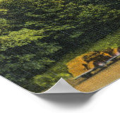 Ansicht der Multnomah Falls Lodge Poster (Ecke)