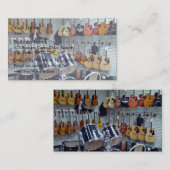 Ansicht der Musikinstrumente Visitenkarte (Vorne/Hinten)