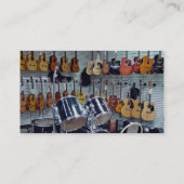 Ansicht der Musikinstrumente Visitenkarte (Rückseite)