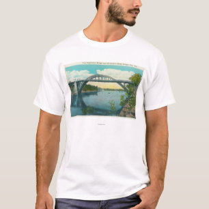 Ansicht der neuen Hängebrücke T-Shirt