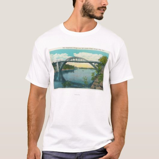 Ansicht der neuen Hängebrücke T-Shirt (Vorderseite)