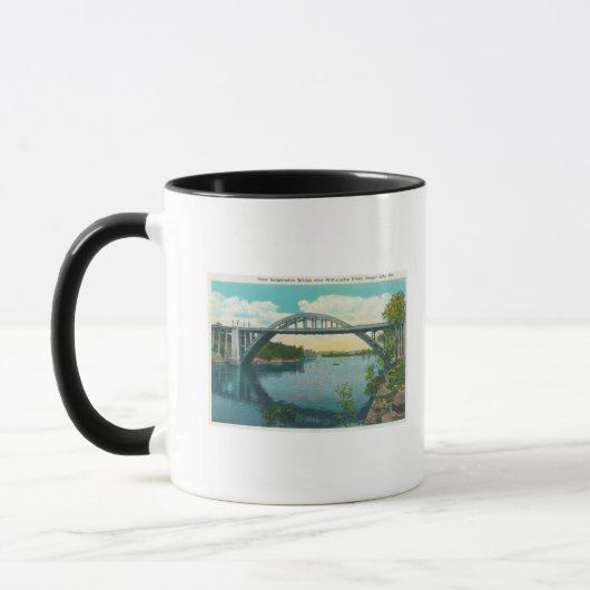 Ansicht der neuen Hängebrücke Tasse (Links)
