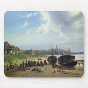 Ansicht der niederländischen Küste Mousepad