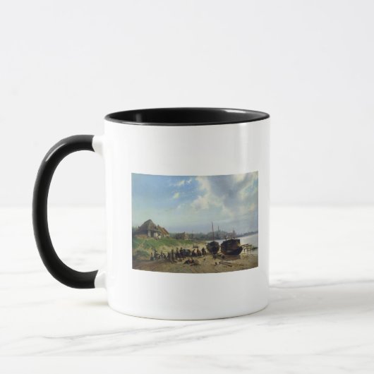 Ansicht der niederländischen Küste Tasse (Links)