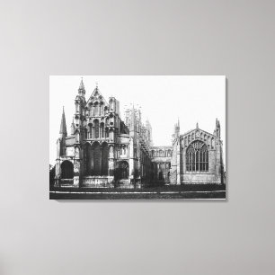 Ansicht der Ostfassade und des Chores, c.1321-40 Leinwanddruck