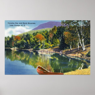 Ansicht der Paradies-Bucht und des schwarzen Poster