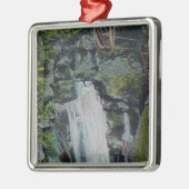 Ansicht der Paradies-Fälle Silbernes Ornament (Links)