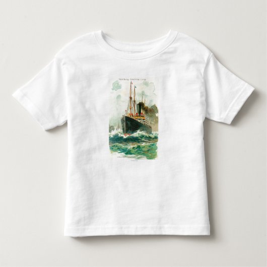 Ansicht der Patricia in Meer, Hamburg-Amerika Kleinkind T-shirt (Vorderseite)