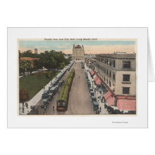 Ansicht der pazifischen Allee und Rathaus