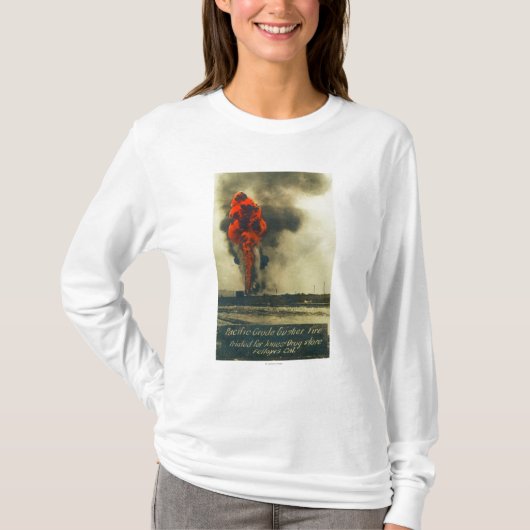 Ansicht der pazifischen groben Ölquelle T-Shirt (Vorderseite)