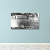 Ansicht der Pony-Express-Ställe Leinwanddruck (Insitu (Holzboden))