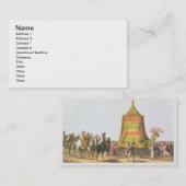 Ansicht der Prozession des heiligen Kamel prepara Visitenkarte (Vorne/Hinten)