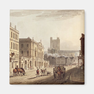Ansicht der Rathaus, Markt-und Abtei-Kirche, Franc Magnet