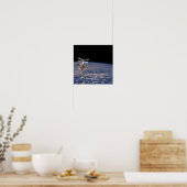 Ansicht der Raumstation Mir von Shuttle Atlantis Poster (Küche)