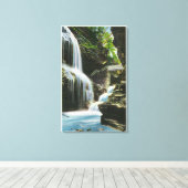 Ansicht der Regenbogenfälle 2 Leinwanddruck (Insitu (Holzboden))