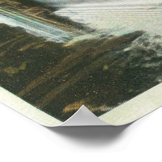 Ansicht der Regenbogenfälle # 2 Poster (Ecke)