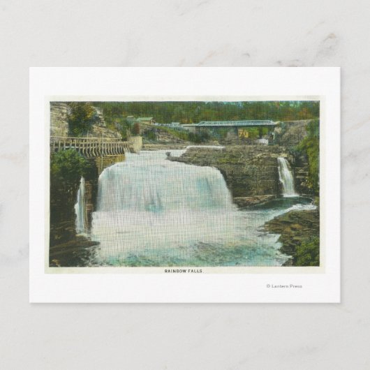 Ansicht der Regenbogenfälle # 2 Postkarte (Vorderseite)