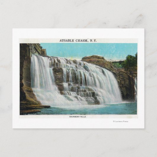 Ansicht der Regenbogenfälle Postkarte (Vorderseite)
