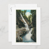 Ansicht der Regenbogenfälle Postkarte (Vorne/Hinten)
