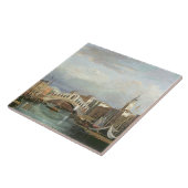 Ansicht der Rialto Brücke in Venedig Fliese (Seite)