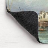 Ansicht der Rialto Brücke in Venedig Mousepad (Ecke)