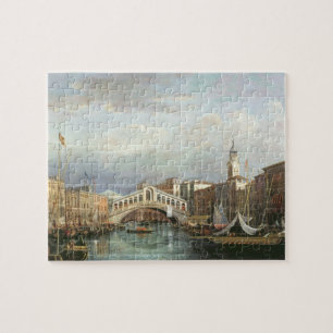 Ansicht der Rialto Brücke in Venedig Puzzle